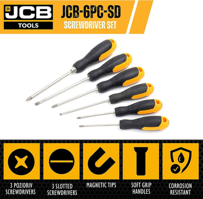 JCB 6 PIECE SCREWDRIVER SET-1 | JCB-6PC-SD