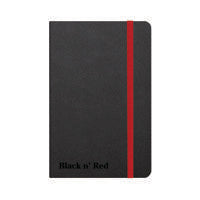 Black n Red Hard Cover Notebook A6