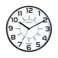 Unilux Pop Battery Clock Black