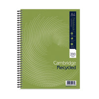 Cambridge Recyc Ntbk A4Plus 200P Pk3