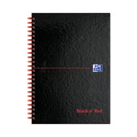 Black n Red HB Rule Notebook A5 Pk5