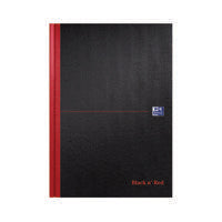 Black n Red Sgl HB Cash Book A4 Pk5