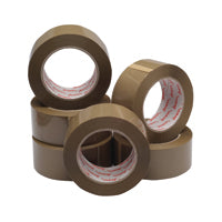 Polypropylene Tape 48x132mm Buff Pk6