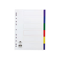 Concord 6 Part Divider Coloured Tabs