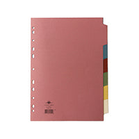 Concord Subject Dividers 230 Micron 6-Part A4