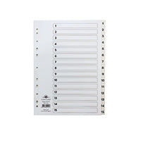 Concord Index A4 1 To 15 Clear