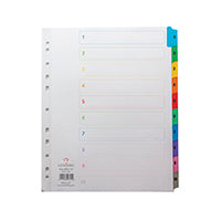 Concord Index 1-10 A4 EW Multicolour