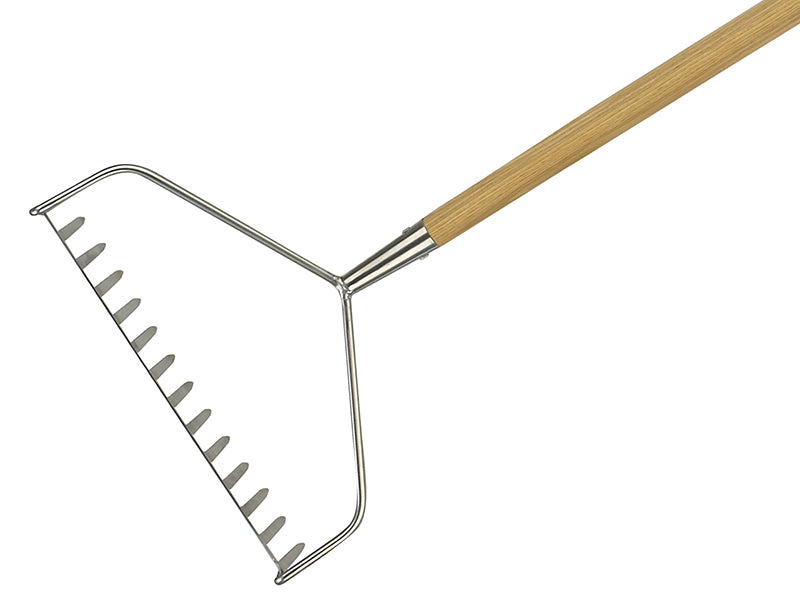 Kent&Stowe 70100057 Stainless Steel Long Handled Soil Rake, FSC�