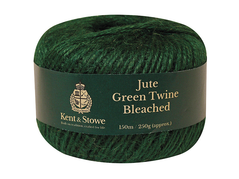 Kent&Stowe 70100825 Jute Twine Bleached Green 150m (250g)