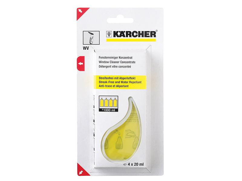 Karcher 6.295.302.0 Glass Cleaning Sachets (4x20ml)