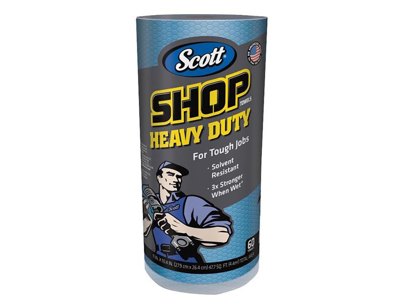 KimberleyClarke 32992 SCOTT� Blue Heavy-Duty Shop Cloth Roll