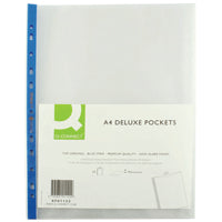 Punched Pock A4 Top-Opening Pk25 Blu