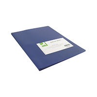 Q-Connect PVDA420L Poly-View Display Book, A4, 20 Pockets, Blue