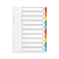 Q-Connect Index A4 Blank Tabs Multi