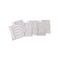 Q-Connect 1-5 Index Clear Tab Wht