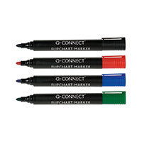 Q-Connect Flipchart Marker Wlt Of 4