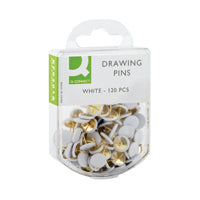 Q-Connect Drawing Pin White Pk1200