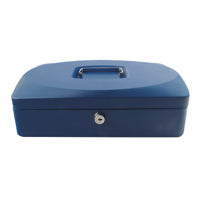 Q-Connect 12 Inch Blue Cash Box