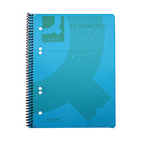 Q-Connect PP Spiral Pad A5 Blue Pk5