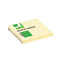 Q-Connect Ylw 76x76 Quick Notes Pk12