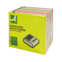 Q-Connect Fanfold Notes Ast Pk6