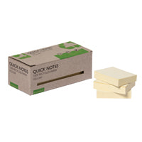 Q-Connect Rcyc Notes 38x51 Ylw Pk12