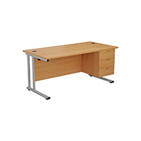 Jemini 3 Drw Fixed Ped Beech