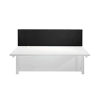 Jemini Straight Mtd Desk Screen Blk