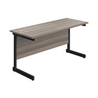 Jemini SU Rec Dsk 1400x600 G/Oak/Blk
