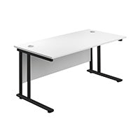Jemini DU Rec Dsk 1600x800 Wht/Blk