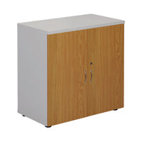 Jemini Cupboard 800x450 Wht/Nova Oak