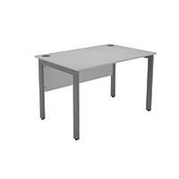 Serrion Rect Goal Post Desk 1200 Wht
