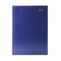 Desk Diary 2DPP A4 Blue 2024