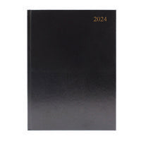 Desk Diary WTV A4 Black 2024