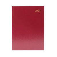 Desk Diary DPP A5 Burgundy 2024