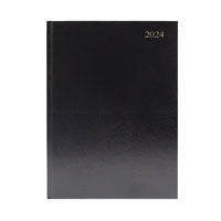 Desk Diary 2 DPP A5 Black 2024