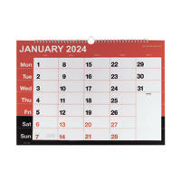 Wirebound MTV Calendar A3 2024