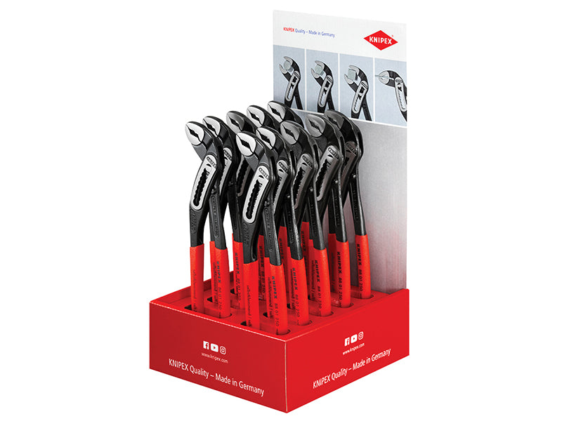 Knipex 00 18 01 V12 Knipex Alligator° Waterpump Pliers Counter Display (10 x KPX8801250)
