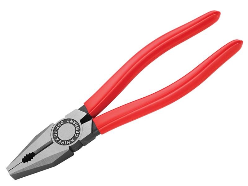 Knipex 03 01 200 SB Combination Pliers PVC Grip 200mm (8in)