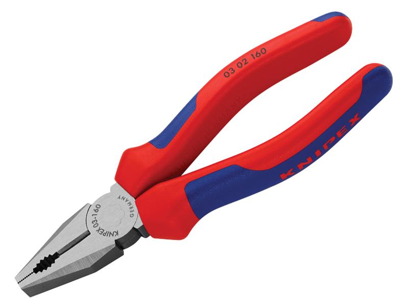Knipex 03 02 160 SB Combination Pliers Multi-Component Grip 160mm (6.1/4in)