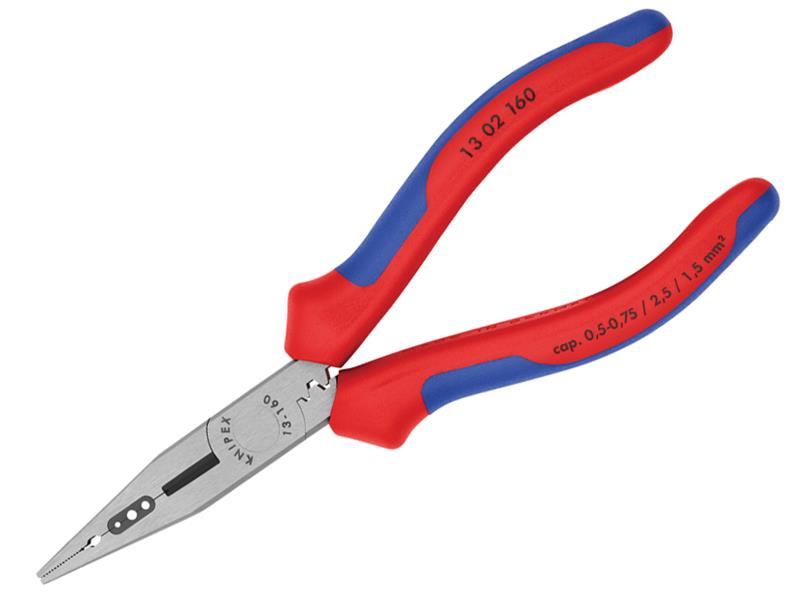 Knipex 13 02 160 SB 4-in-1 Electrician's Pliers Multi-Component Grip 160mm (6.1/4in)