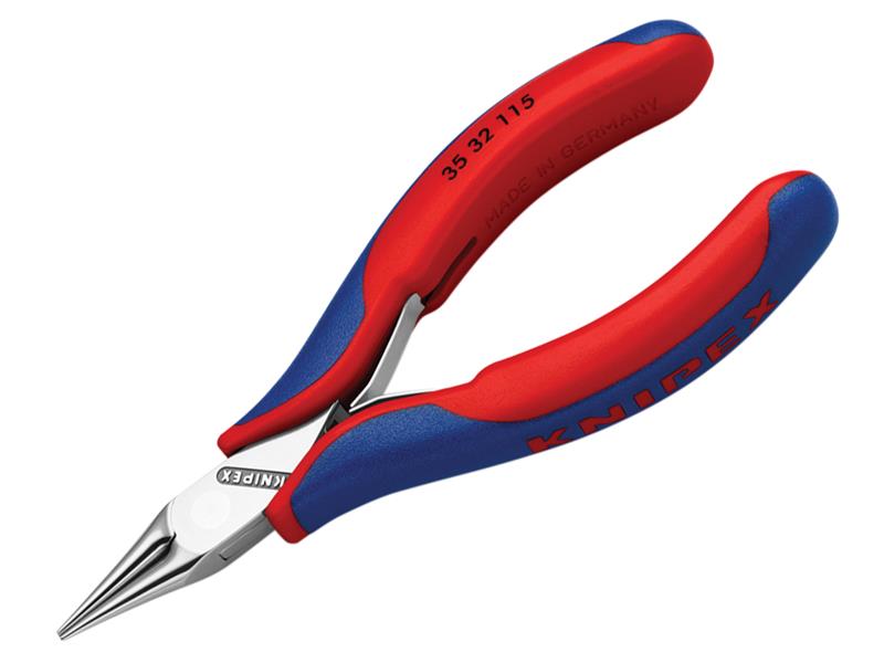 Knipex 35 32 115 SB Electronics Round Jaw Pliers Multi-Component Grip 115mm