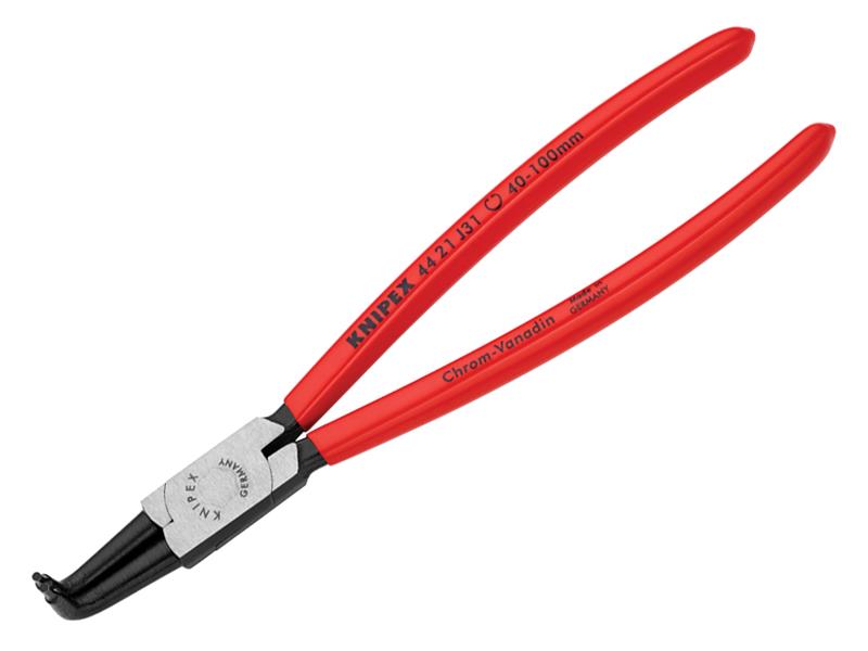 Knipex 44 21 J31 SB Circlip Pliers Internal 90� Bent Tip 40 - 100mm J31
