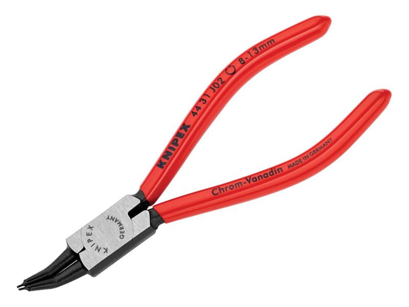 Knipex 44 31 J02 Circlip Pliers Internal 45� Bent Tip 8-13mm J02