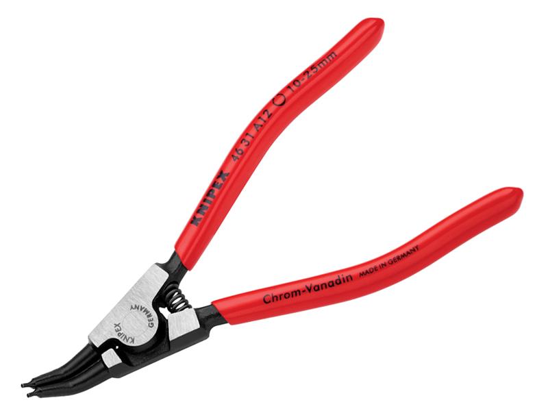 Knipex 46 31 A12 Circlip Pliers External 45� Bent Tip 10-25mm A12