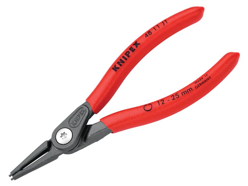 Knipex 48 11 J1 SB Precision Circlip Pliers Internal Straight 12-25mm J1