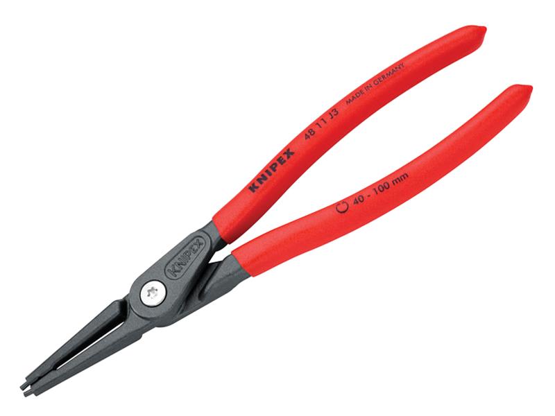 Knipex 48 11 J3 SB Precision Circlip Pliers Internal Straight 40-100mm J3