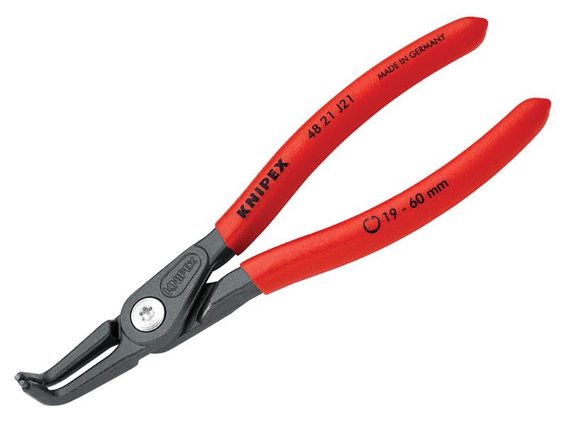 Knipex 48 21 J21 SB Precision Circlip Pliers Internal 90� Bent 19-60mm J21