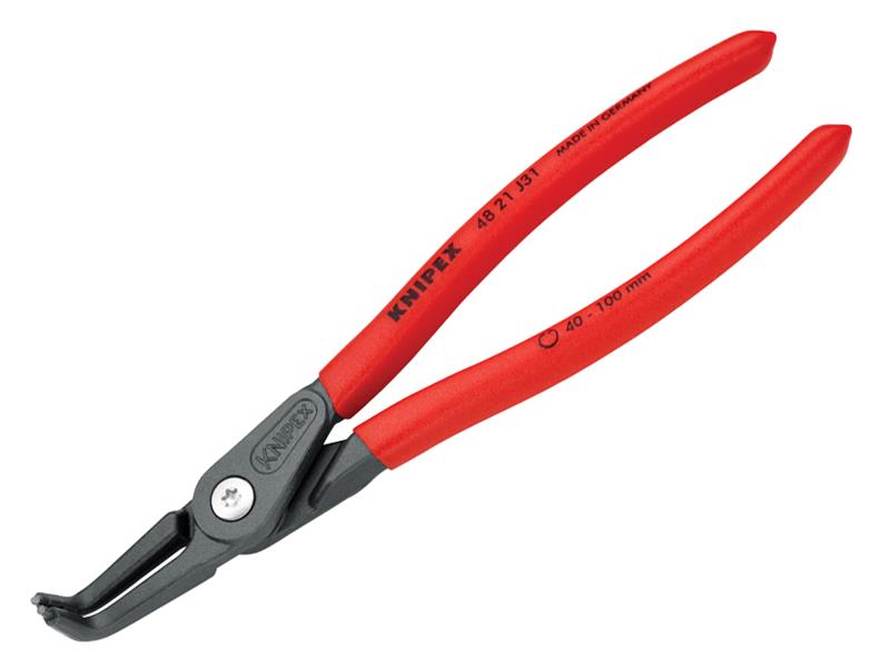 Knipex 48 21 J31 SB Precision Circlip Pliers Internal 90� Bent 40-100mm J31
