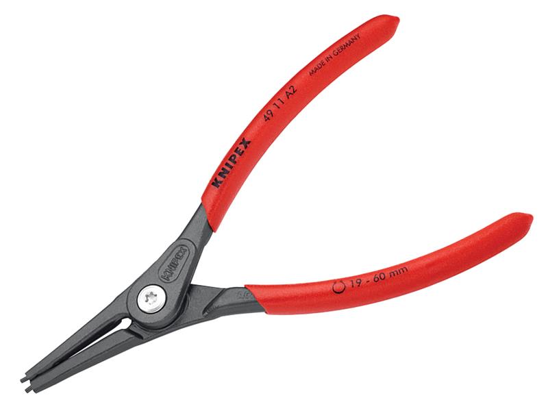 Knipex 49 11 A2 SB Precision Circlip Pliers External Straight 19-60mm A2